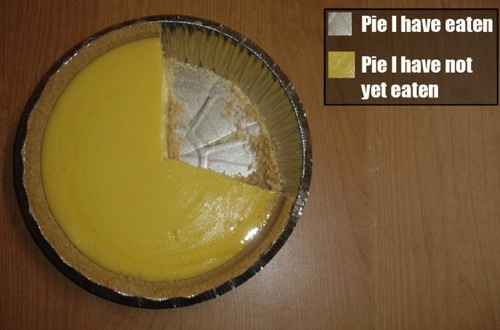 A reasonable pie chart with actual pie
