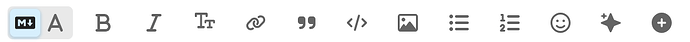 Image of Discourse's toolbar