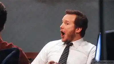 Chris Pratt Shocked Happy Reaction