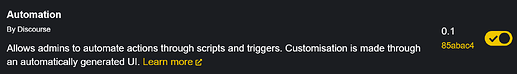 Automation enabled
