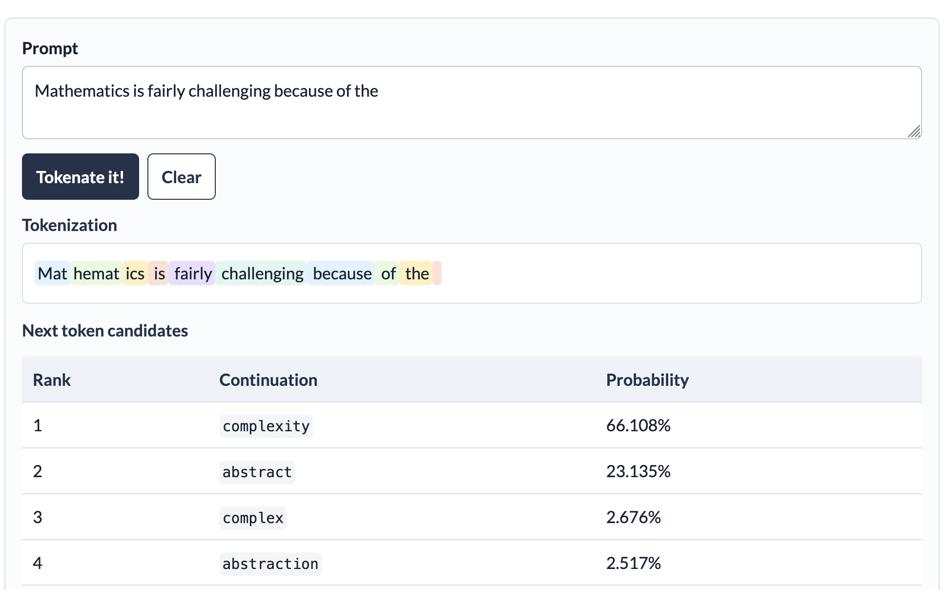 Next Token Visualizer