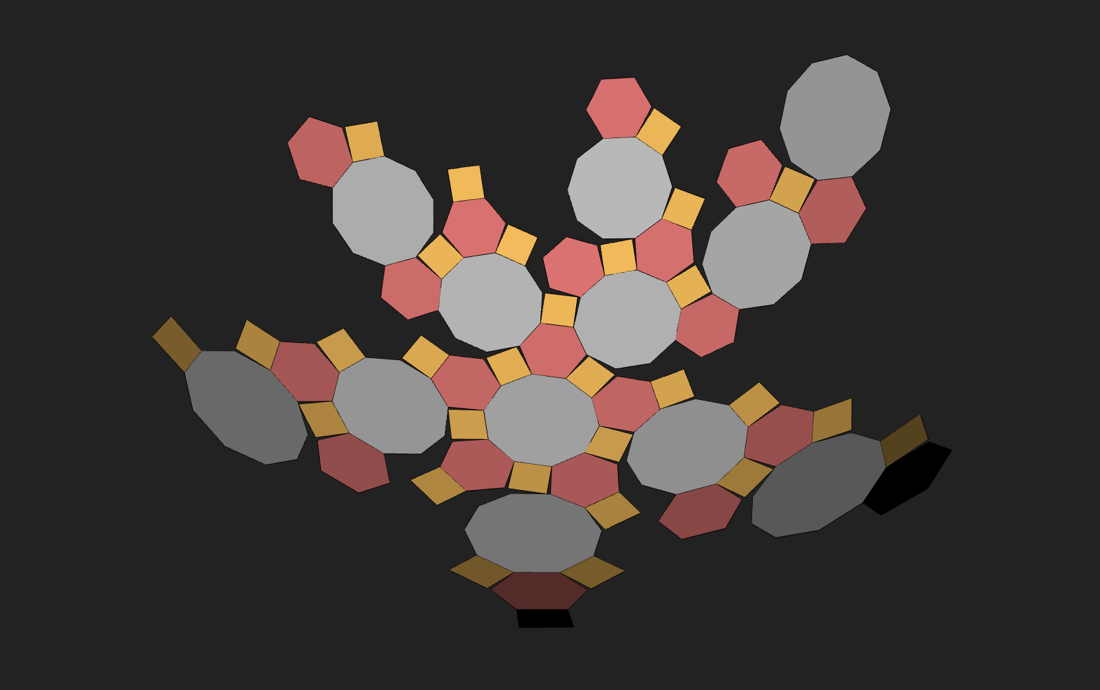 Picture of an unfolding polyhedron