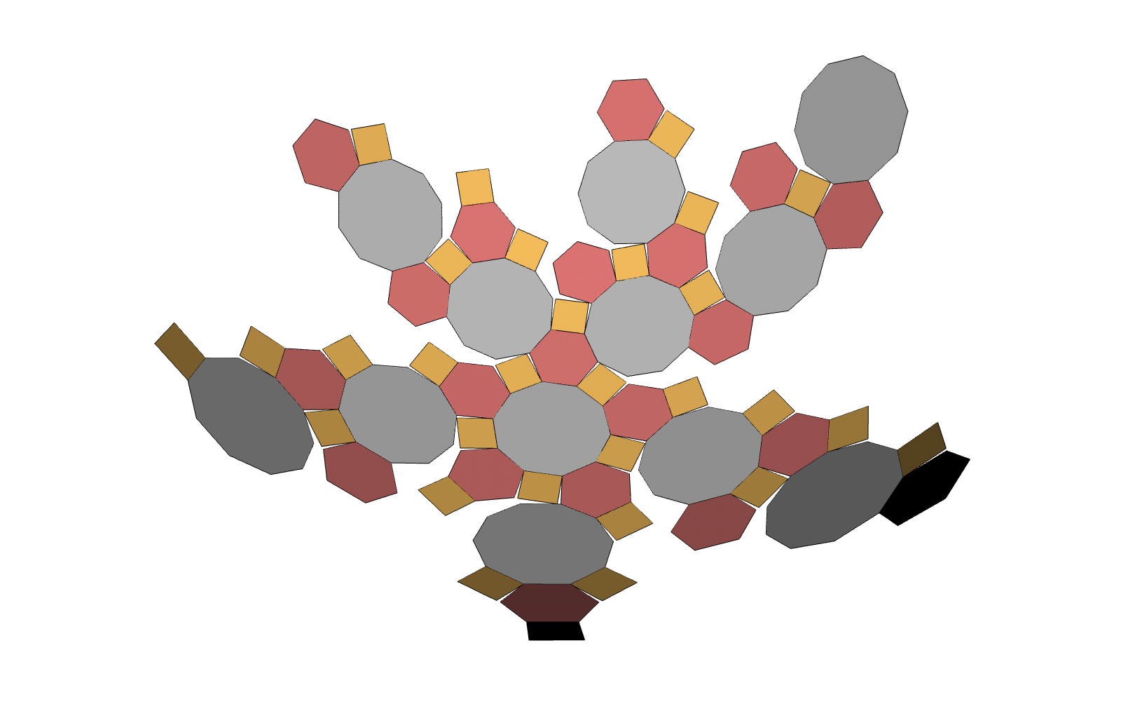 Picture of an unfolding polyhedron