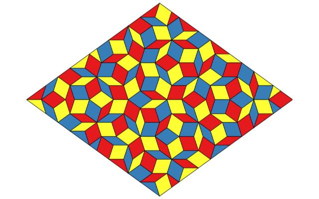 Link to three colored Penrose rhombs.
